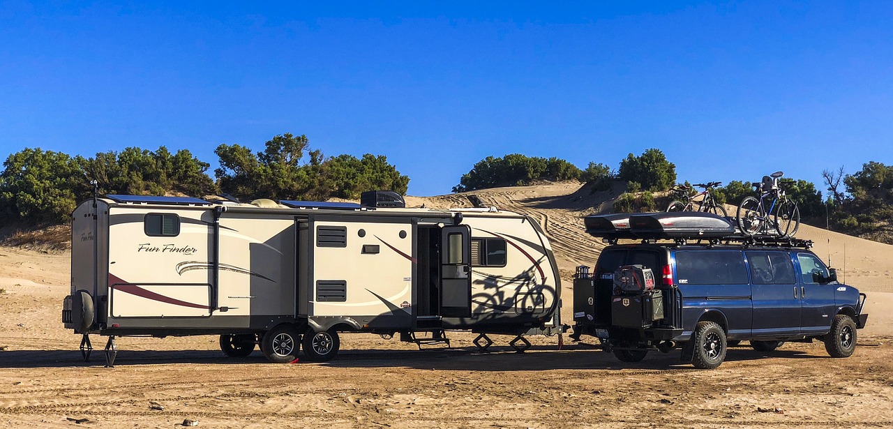 this image shows RV towing in Coconut Creek, FL